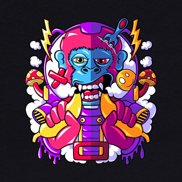 The astronaut ape by Forstration.std